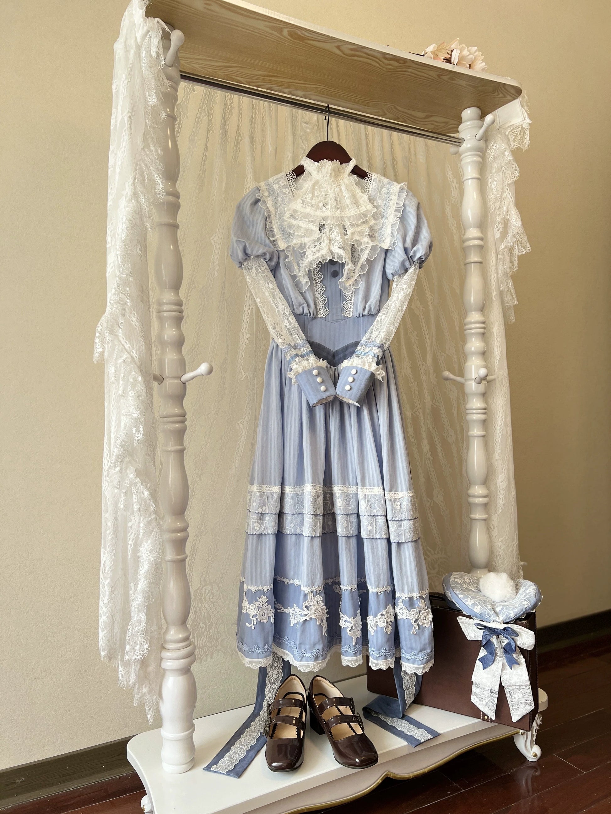 Mengfuzi - Yinglan Poetry - Elegant Classic Lolita OP Dress FS Embroidered Dress