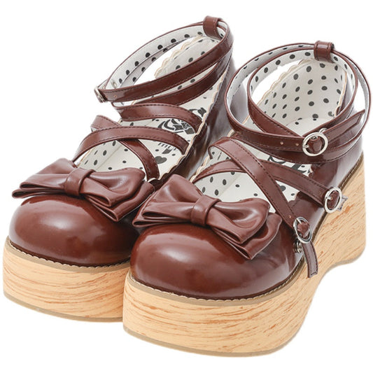 MODO - Sweet Lolita Round-Toe Platform Shoes