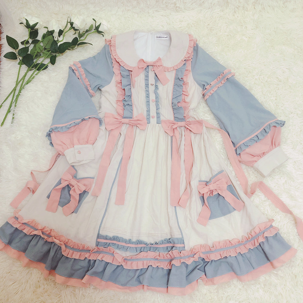 Niu Niu - Plus Size Lolita Dress Oversized OP, Long Sleeve
