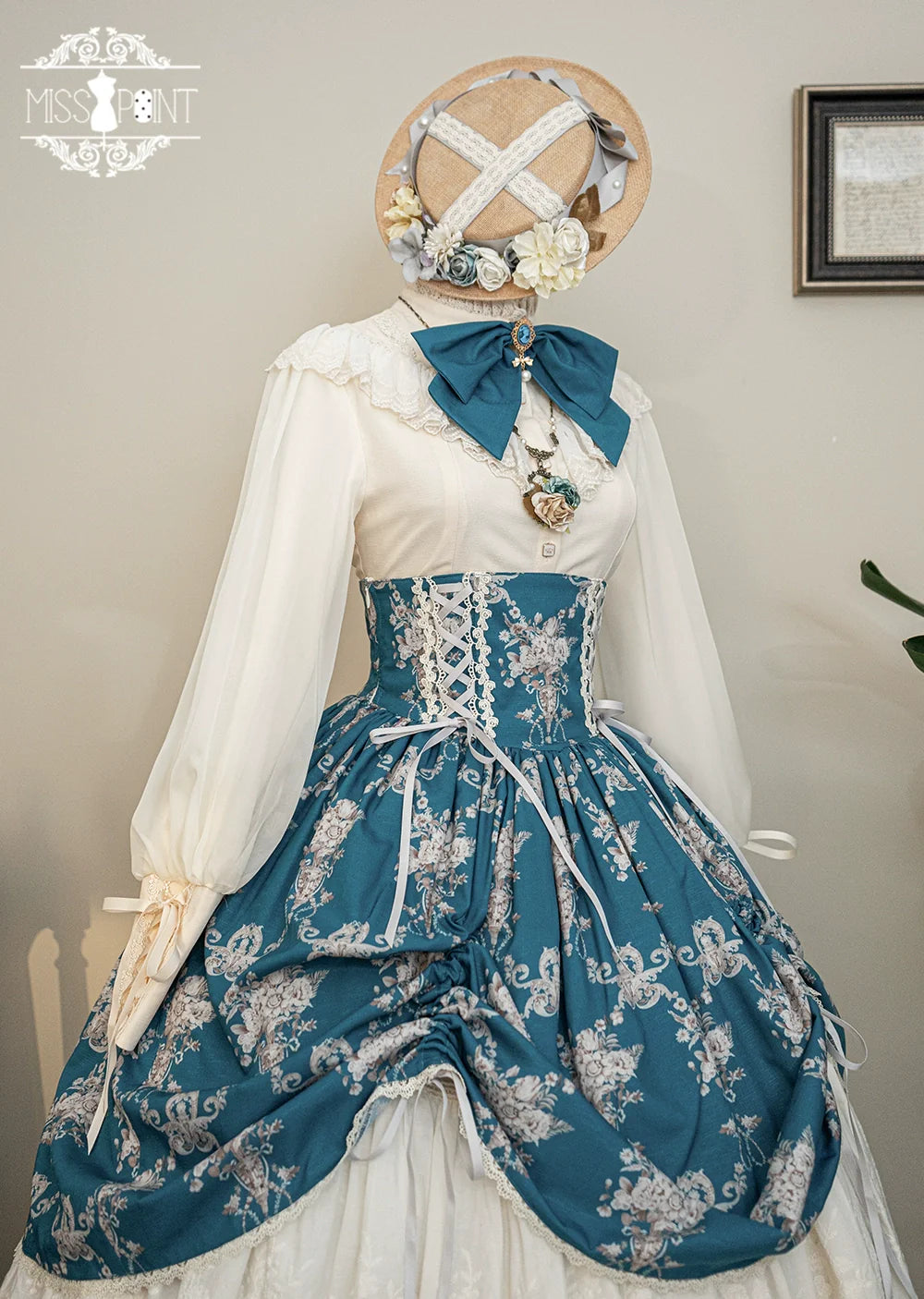 Miss Point - Customized Vintage Lolita Skirt Elegant Pullover Fishbone SK