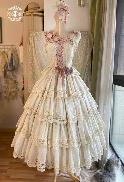 Miss Point - Forest Waltz - Classic Lolita Tiered Skirt Multi-layer Embroidered SK