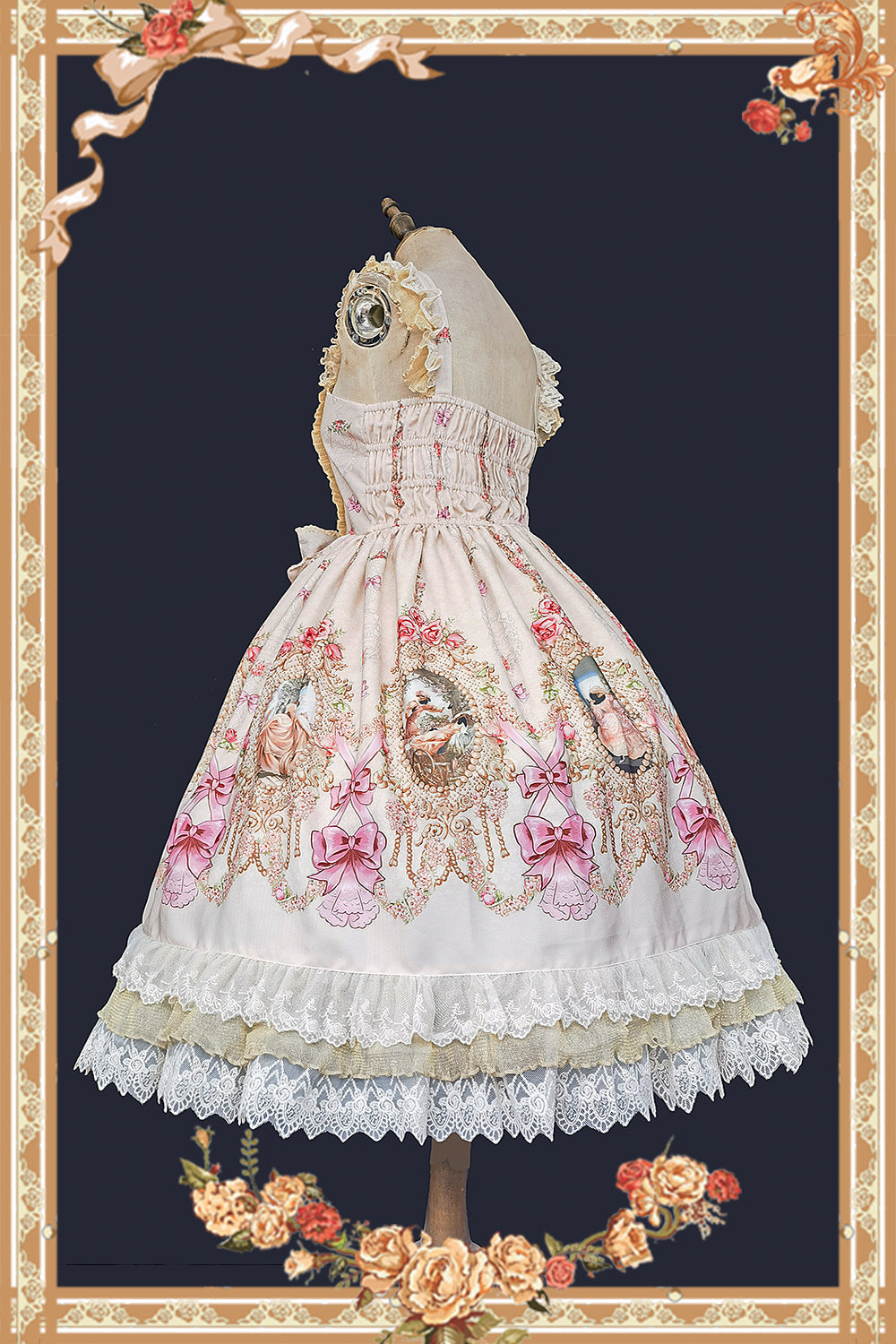 Infanta - Fairytale Town Prom - Printed Tea Party Classic Lolita JSK Suit