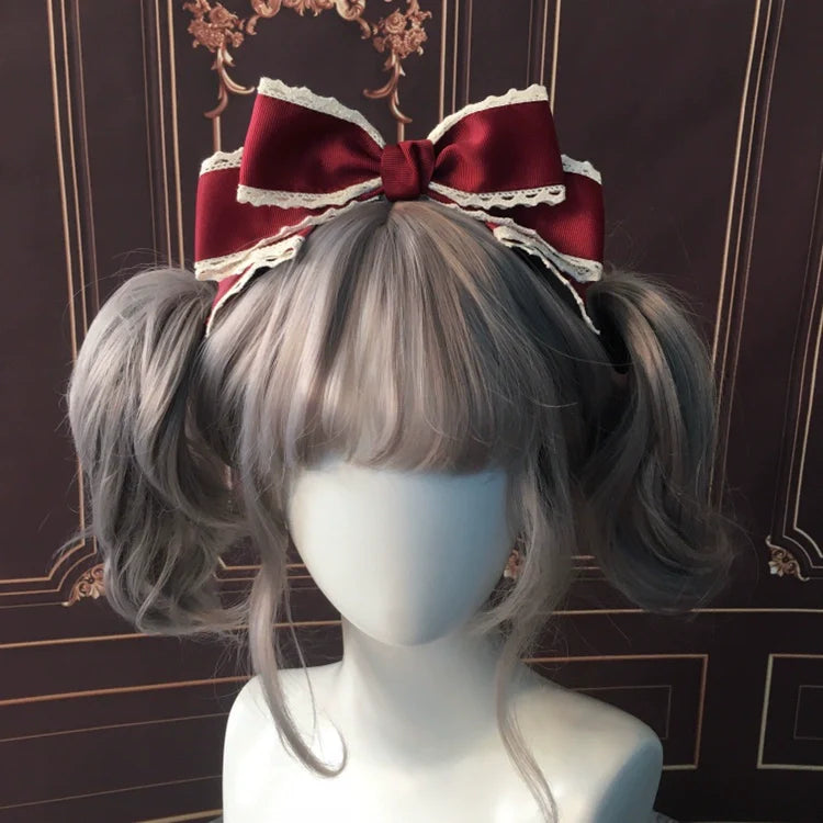 Qingyi Handmade - Sweet Lolita KC Multicolor Bow Lolita Headwear
