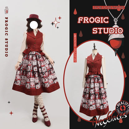 Frogic Studio - Magic Pharmacy - Vintage Lolita Vest Retro High-Waisted Lolita Vest