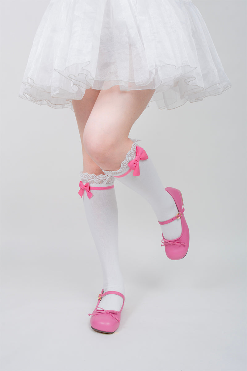 Roji roji - Spring Bow Lace Sweet Cotton Socks
