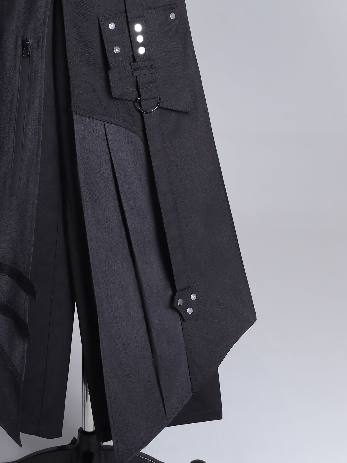 Your Princess - Nightblade - Black Ouji Lolita Apron Pants Suit