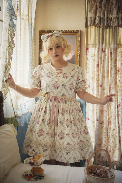 Miss Point - Customized Elegant Lolita OP Dress Cute Daily Girl Short Lolita Dress