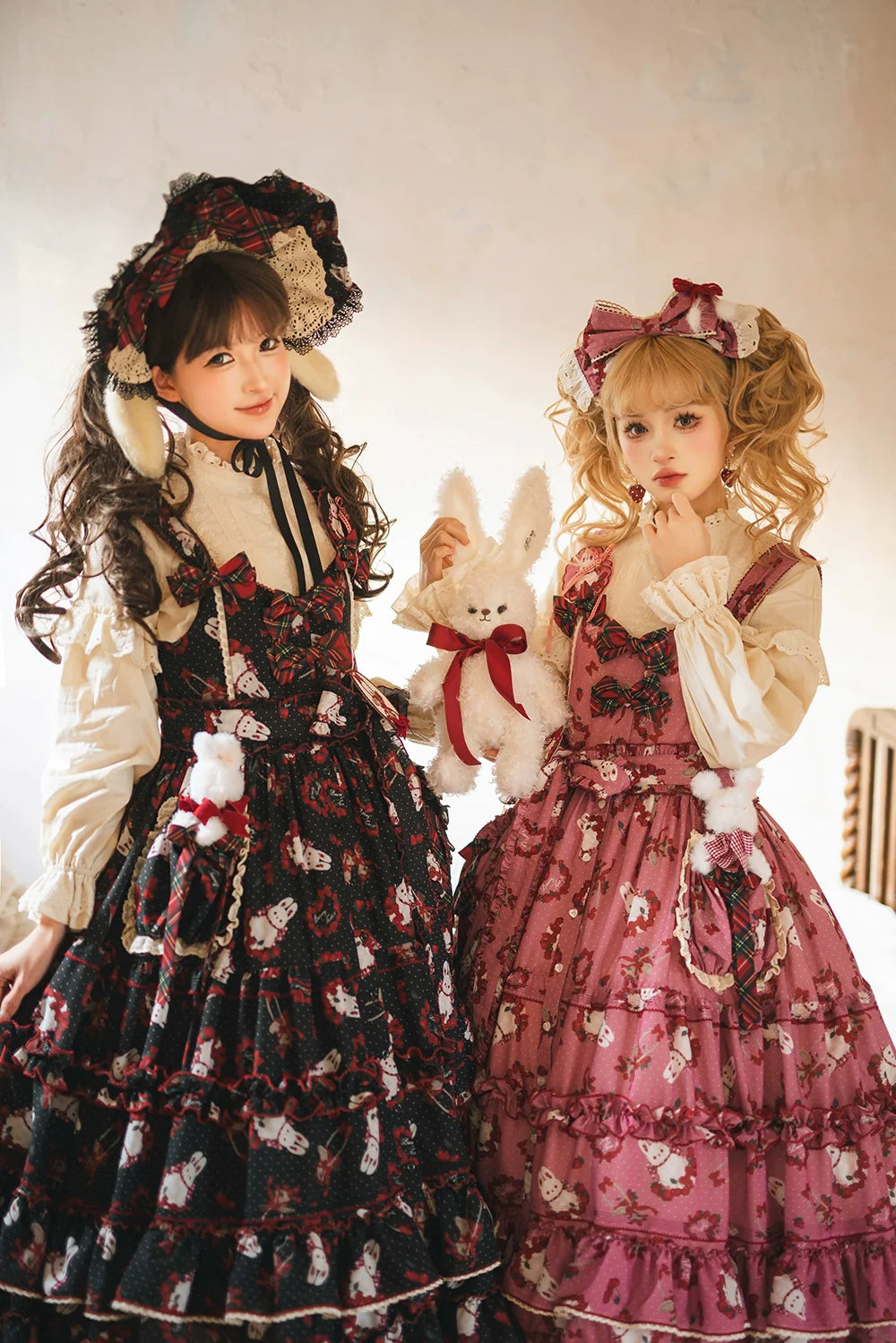Miss Point - Forest Berry Bunny - Sweet Lolita JSK Elegant Bunny Print Dress