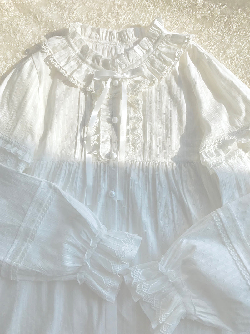 Yilia - Elegant Cotton Long-Sleeved Shirt