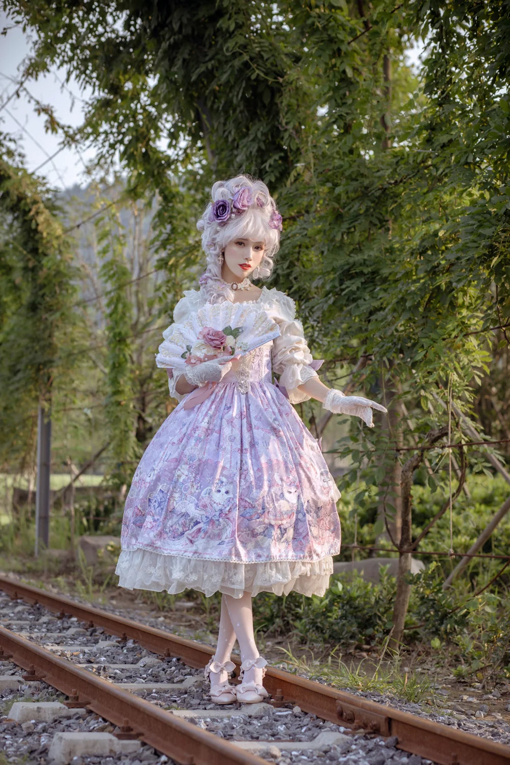 Miss Point - Elizabeth Meow - Classic Lolita Blouse Lotus Root Sleeve Lolita Shirt