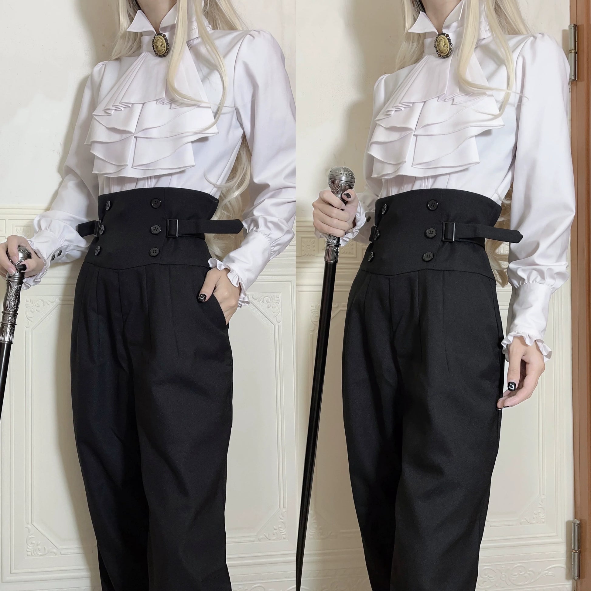 Gazing Galactic - Raycey - Ouji Lolita Pants, Prince Lolita Trousers