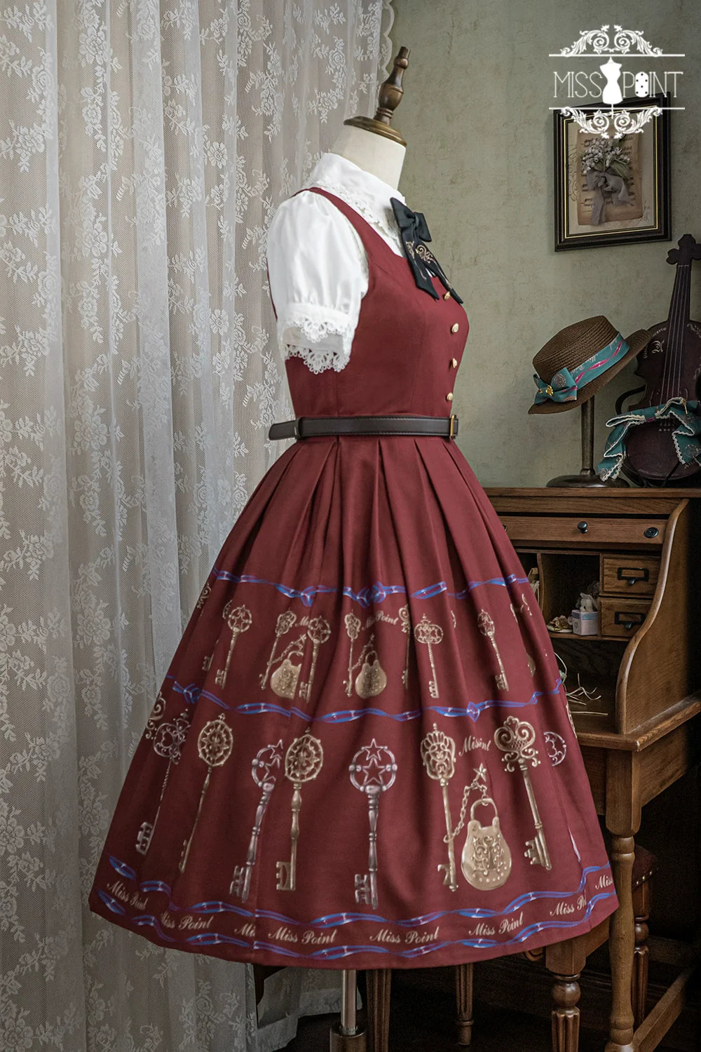 Miss Point - Antique Key - Elegant Lolita JSK Retro Lolita Dress