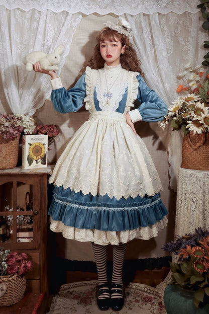 Miss Point - Customized Lolita Dress Vintage Elegant Velvet OP Dress