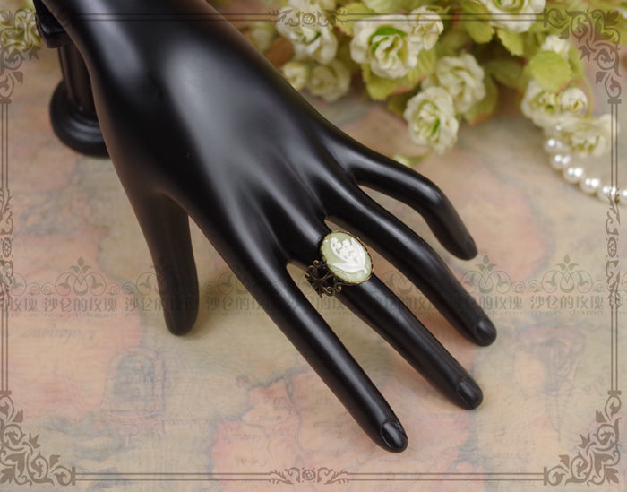 Rose of Sharon - Cameo Lolita Necklace and Ring