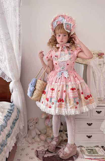 Dark Star Island - Honey Bunny Cake - Sweet Lolita JSK/OP/Strap SK/Shirt
