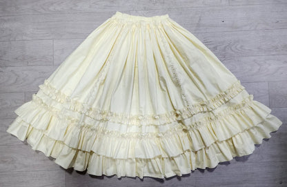 WangYan&Summer - Cotton Lolita Embroidered Petticoat, Rose Hem