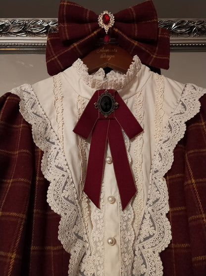 Miss Point - Rose Silhouette 3.0 - Plaid Vintage Classic Lolita OP