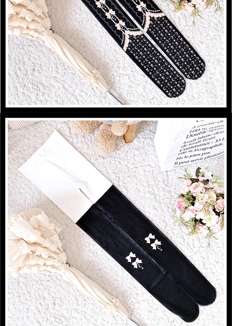 Roji roji - Kawaii 120D Velvet Lolita Tights Multicolors