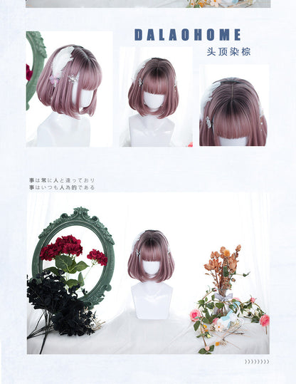 Dalao Home - Sweet 30cm BOBO Short Lolita Wig Multicolors