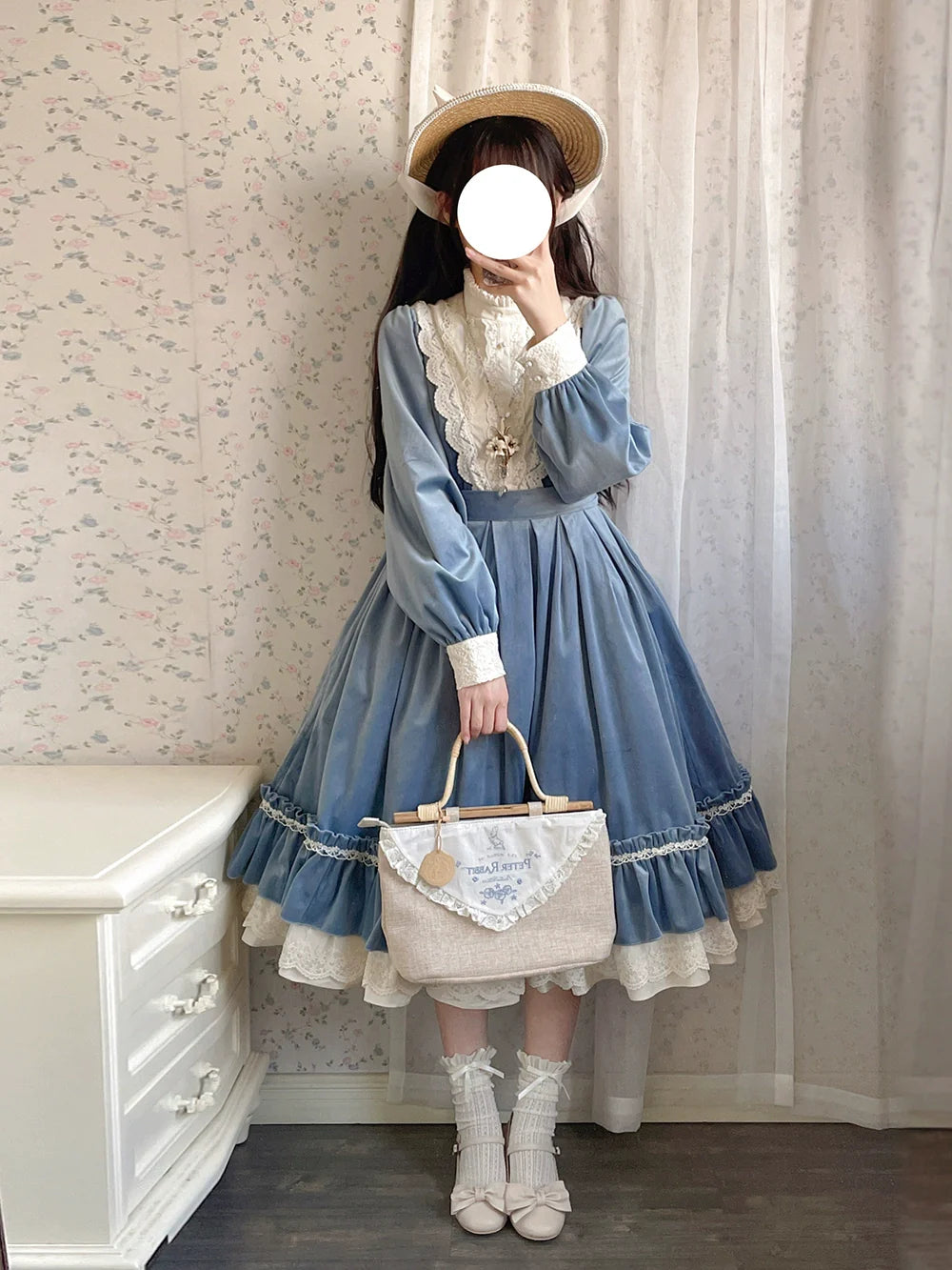 Miss Point - Customized Lolita Dress Vintage Elegant Velvet OP Dress