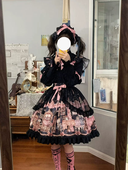 Uncle's Workshop - Missing Lamb Case - Gothic Lolita Dress Set with Sheep Prints