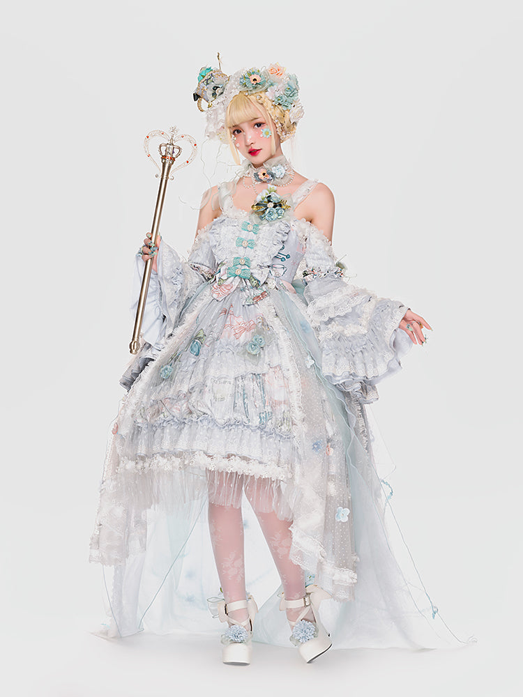 Youpairui - Sylph - Classic Lolita Tea Party Green Jumper Dress