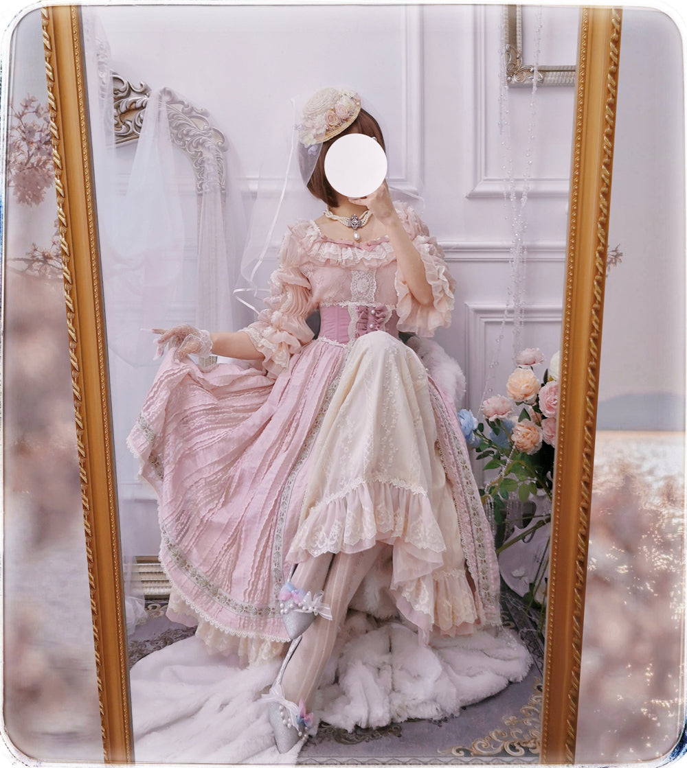 Miss Point - The Sally Gardens - Fish Bone High Waist Lolita Skirt