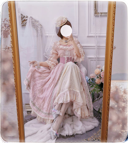 Miss Point - The Sally Gardens - Fish Bone High Waist Lolita Skirt