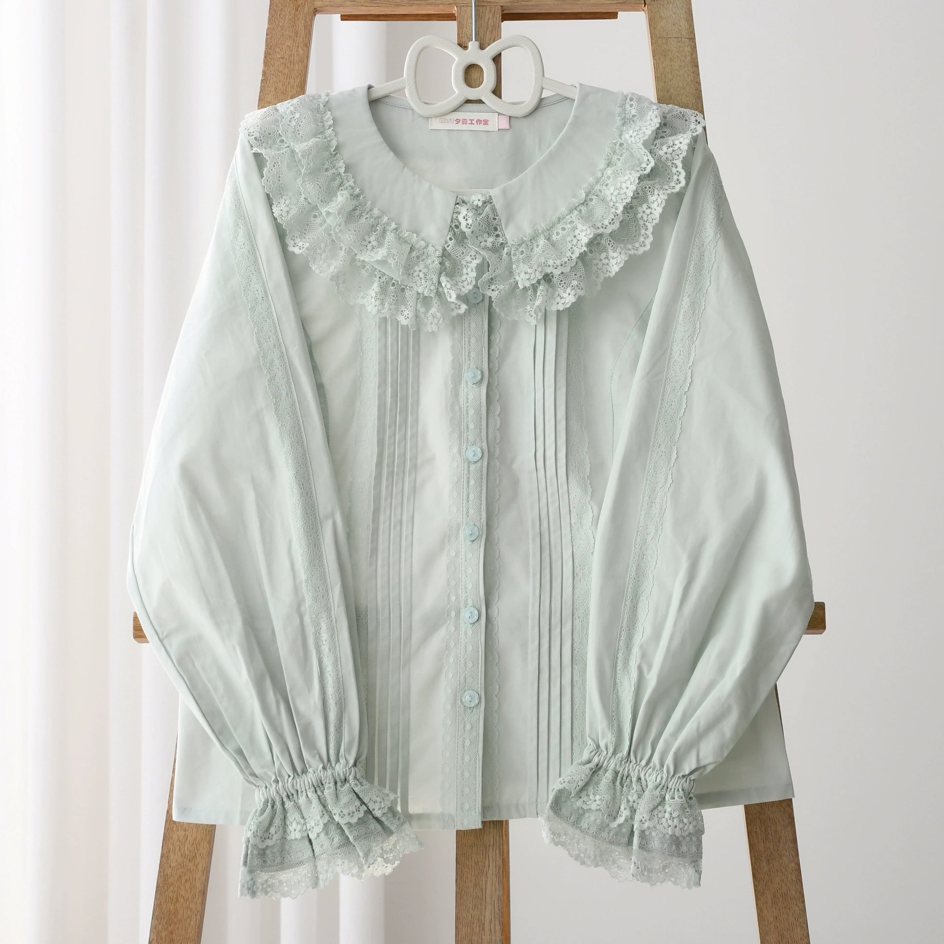 MIST - Hyde Garden - Daily Lolita Shirt Cotton Blouse Long Sleeves