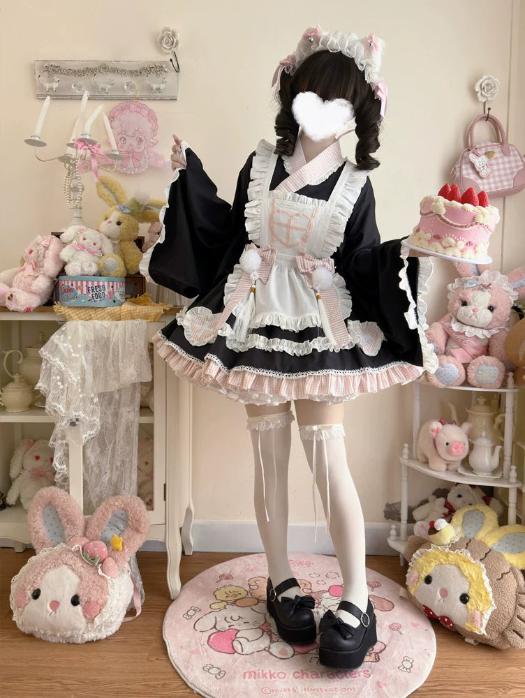 Hanguliang - Sweet Meow Nurse - Maid Lolita Skirt Set Kawaii Lolita Dress