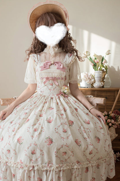 Miss Point - Customized Wood Rose 2.0 Elegant Vintage Jumper Dress