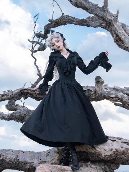 Muppet Mind Ben - Dream - Ouji Lolita Blouse Elegant V-neck Swallowtail Hem Shirt