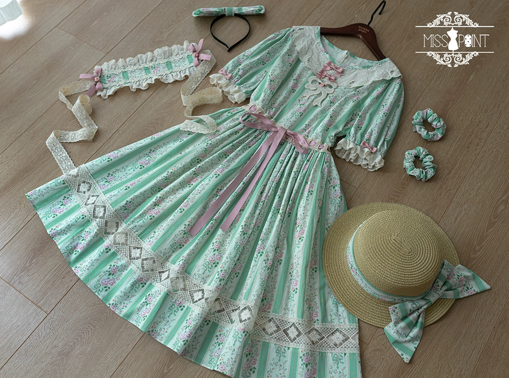 Miss Point - Customized Elegant Lolita OP Dress Cute Daily Girl Short Lolita Dress