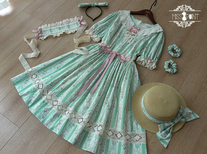 Miss Point - Customized Elegant Lolita OP Dress Cute Daily Girl Short Lolita Dress