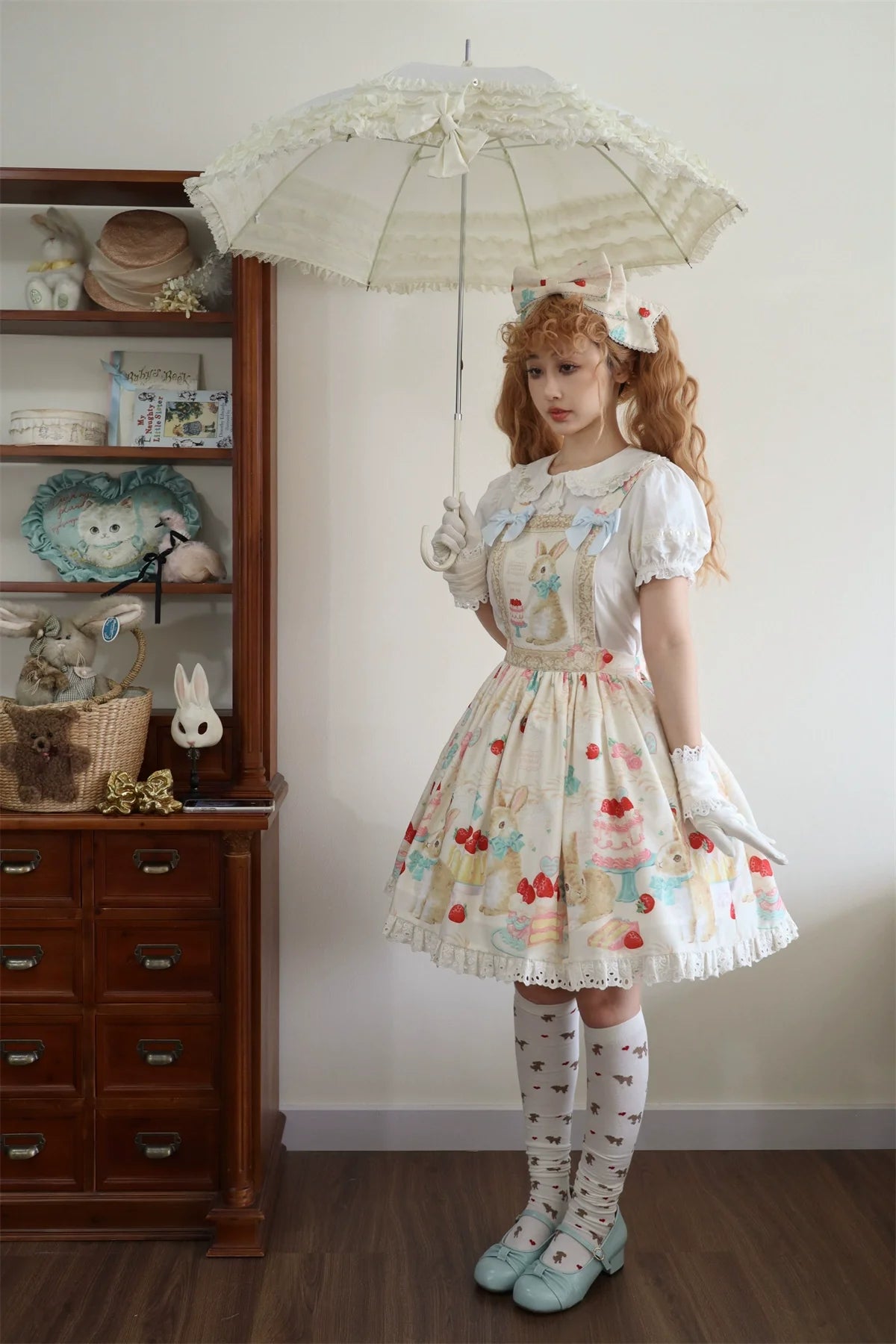 Dark Star Island - Honey Bunny Cake - Sweet Lolita JSK/OP/Strap SK/Shirt