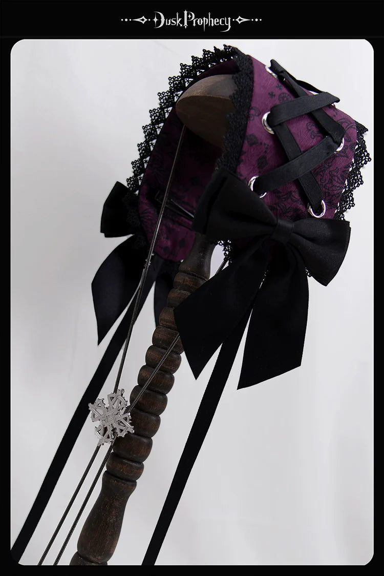 DuskProphecy - Coccyx - Elegant Lolita Hair Accessories Set Multicolors