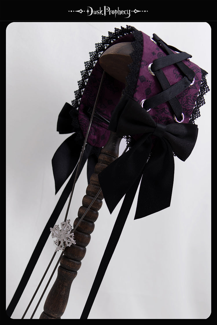 DuskProphecy - Coccyx - Elegant Lolita Hair Accessories Set Multicolors