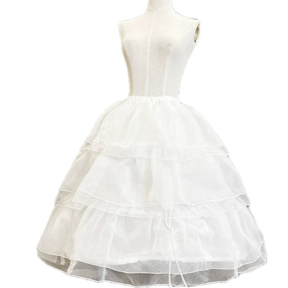 Caged Bird Hotel - Caged Bird - Lolita Petticoat White Plus Size Triple Layer Hoop Petticoat