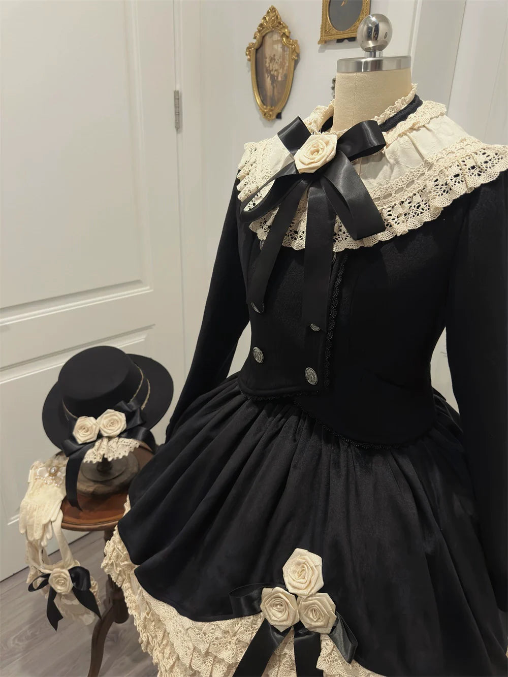 LeMiroir - Winter Solstice - Elegant Lolita Winter Short Coat & SK