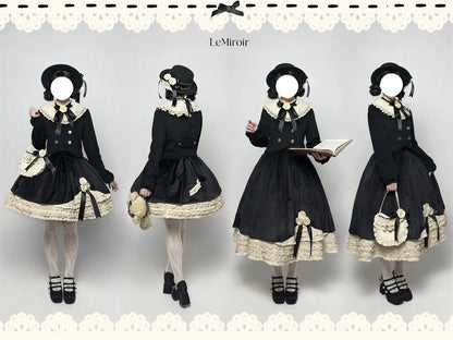 LeMiroir - Winter Solstice - Elegant Lolita Winter Short Coat & SK