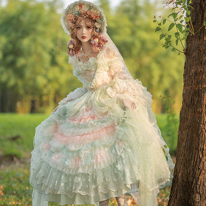 Cat Fairy - The Floating Fireflies and Dreams - Gorgeous Wedding Lolita Tea Party Dress
