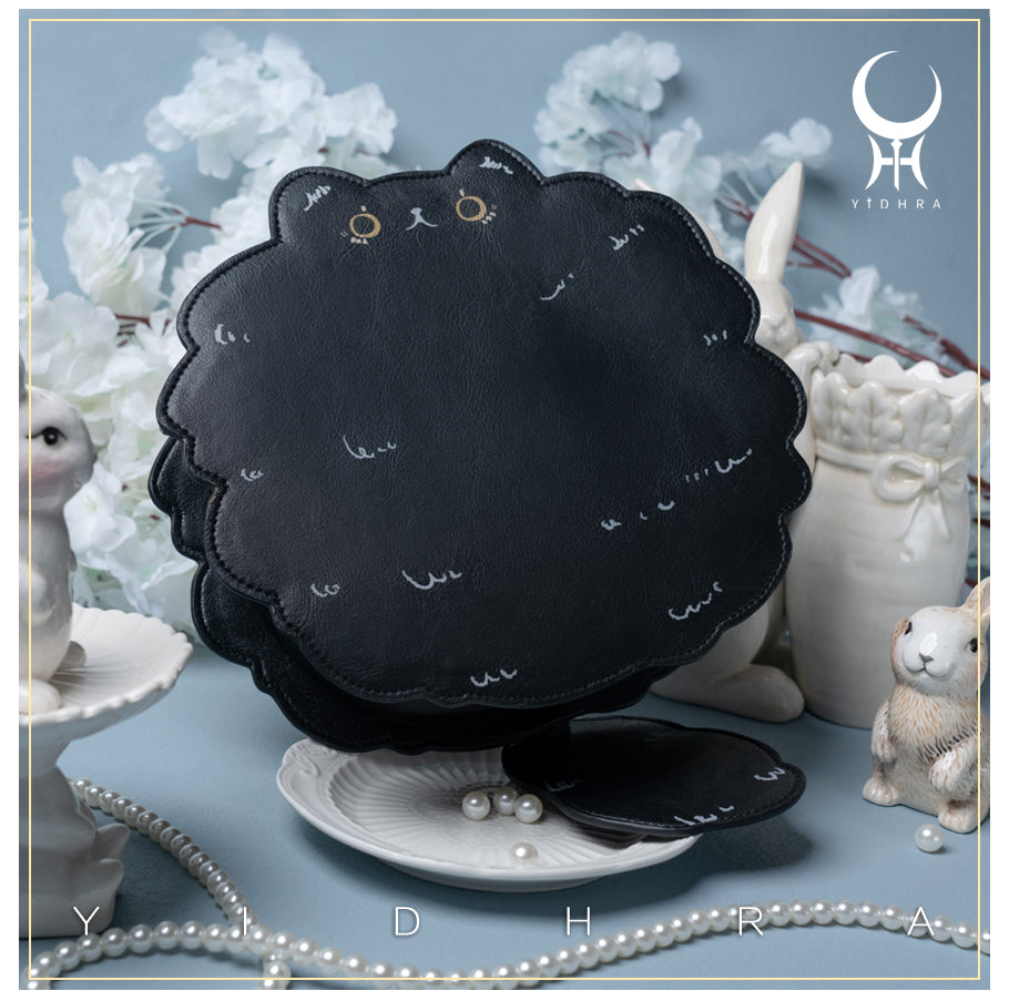 Yidhra - Printed Kawaii Cat Leather Shoulder Bag