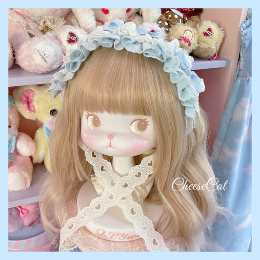 Cheese Cat - Doll Lullaby Tabby Cat Cotton Lolita Headdress