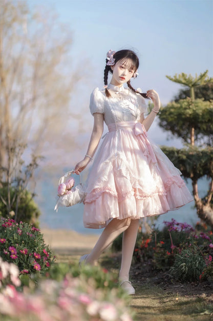 Cornfield Lolita - Elegant Lolita Dress Short Sleeve OP