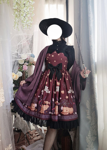 Cheese Cocoa - Vampire Cat - Normal Waist Lolita Halloween JSK Dress