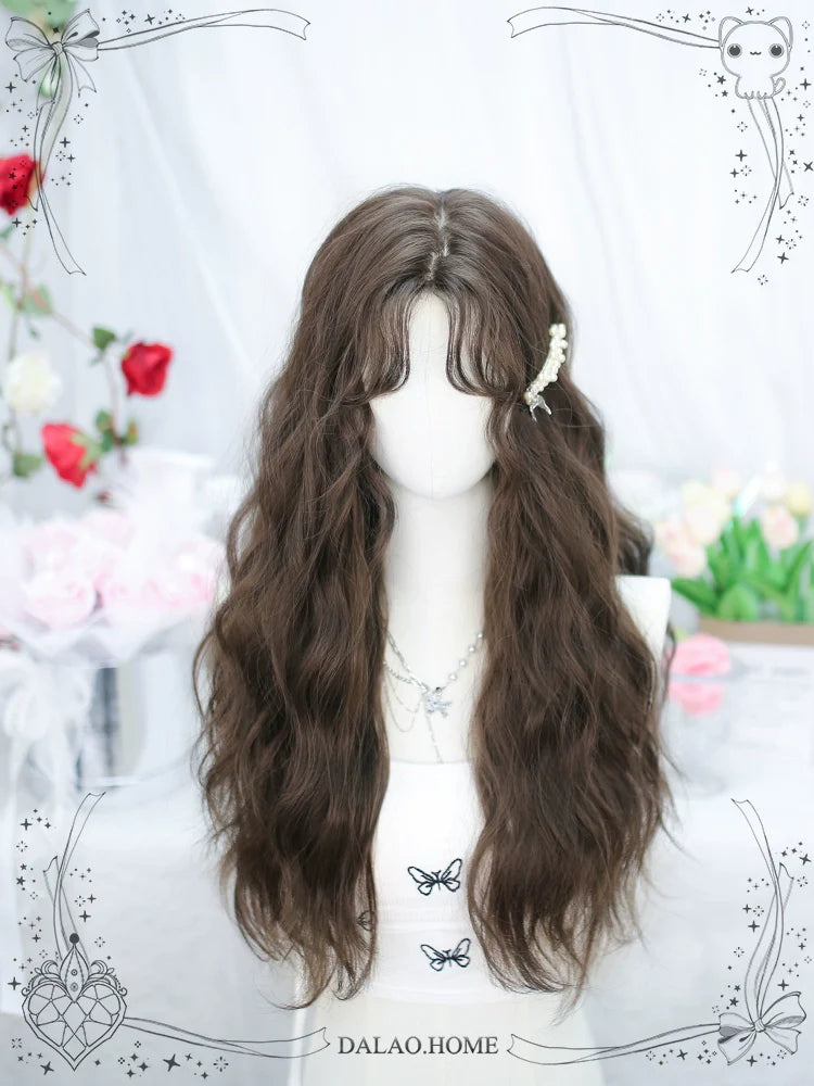 Dalao Home - Fallen - Daily Lolita Wigs Cold brown Long Hair