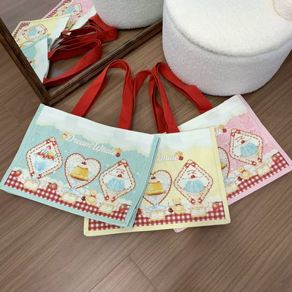 DreamWhale - Showa Dessert Showcase - Kawaii Lolita Dress Suit Pudding-Inspired JSK/Salopette