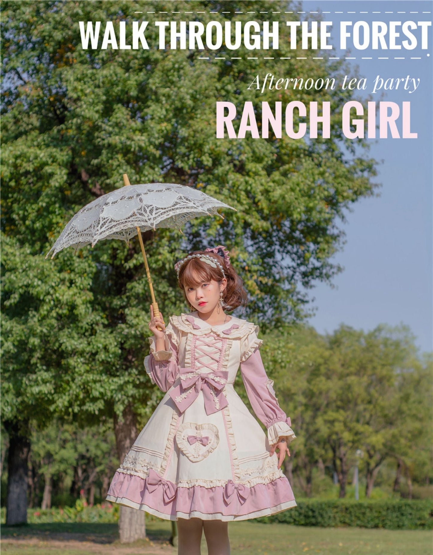 Niu Niu - Little Gardener - Plus Size Lolita OP Dress Pink Winter Long Sleeve