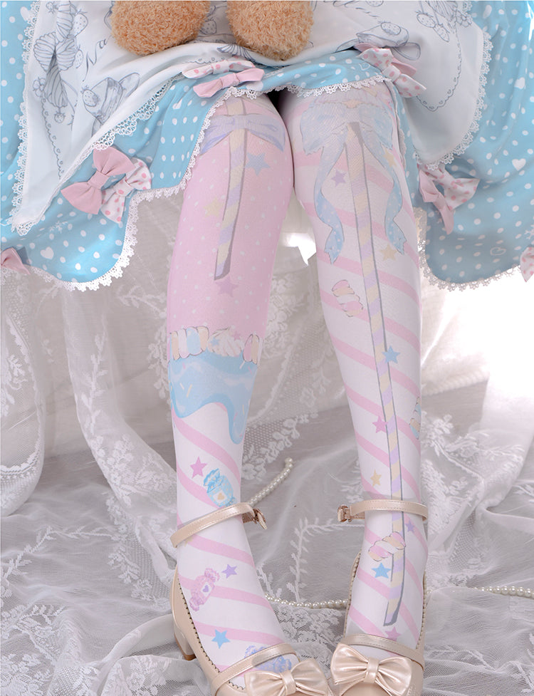 Roji roji - Holy Mace Fairy Kei Lolita Stockings