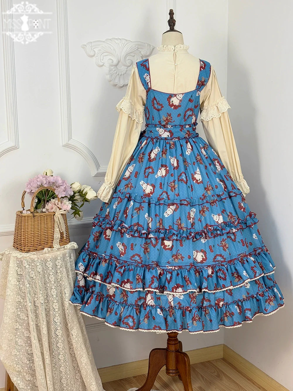 Miss Point - Forest Berry Bunny - Sweet Lolita JSK Elegant Bunny Print Dress